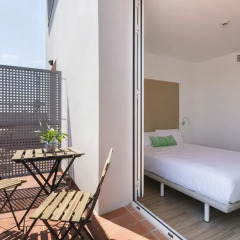 Отель SmartRoom Barcelona балкон