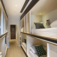 TOC Hostel Barcelona Кровать в общем номере с двухъярусной кроватью фото 6
