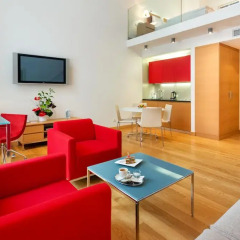 Отель Andel's by Vienna House Prague 4* Стандартный номер с разными типами кроватей фото 2