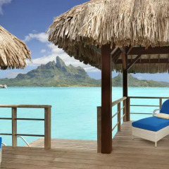 Отель The St Regis Bora Bora Resort 5* Улучшенная вилла Overwater с различными типами кроватей фото 2