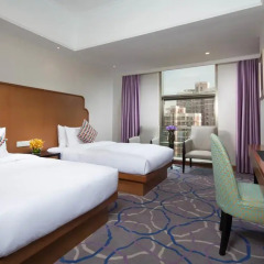 Отель Hangzhou Hua Chen International 4* Стандартный номер с различными типами кроватей фото 4