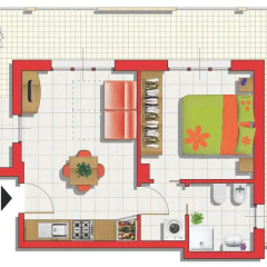 Отель Residence Maryel 2* Апартаменты фото 6