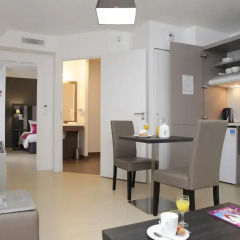 Отель Odalys City Rennes Lorgeril Апартаменты с различными типами кроватей фото 5