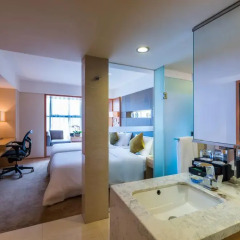 Отель Hoiyue Hotel Xiamen Китай, Сямынь - отзывы, цены и фото номеров - забронировать отель Hoiyue Hotel Xiamen онлайн ванная фото 2