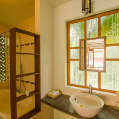 Отель Riverside Bamboo Resort Hoi An 3* Улучшенный номер с различными типами кроватей фото 7