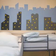 Chicago Hostel Кровать в общем номере с двухъярусной кроватью фото 12