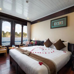 Отель Halong Glory Cruise 4* Номер Делюкс с различными типами кроватей фото 10