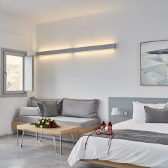 Отель Alti Santorini Suites Люкс с двуспальной кроватью фото 16