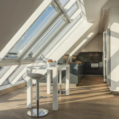 Отель Penthouse Stephansplatz Люкс с различными типами кроватей фото 31