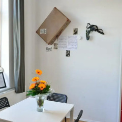 Kiez Hostel Berlin Кровать в общем номере с двухъярусной кроватью фото 13