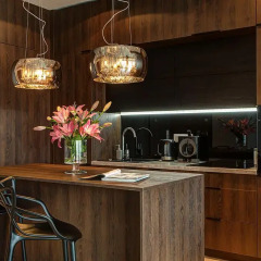 Отель Apartamenty Sky Tower Улучшенные апартаменты с различными типами кроватей фото 11