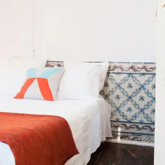 Отель Boho Cais do Sodre - Guesthouse Стандартный номер с двуспальной кроватью (общая ванная комната) фото 3
