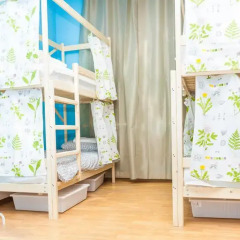 Гостиница Hostels Rus Golovinskiy Кровать в общем номере с двухъярусной кроватью фото 10