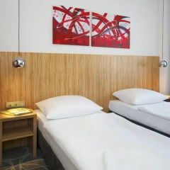 Отель City-herberge Dresden 3* Стандартный номер с двуспальной кроватью (общая ванная комната) фото 4