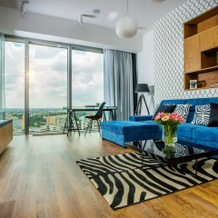 Отель Apartamenty Sky Tower Студия с различными типами кроватей фото 9