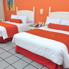 Отель Flamingo Cancun Resort 3* Стандартный номер с двуспальной кроватью фото 5