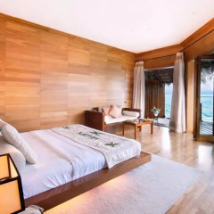 Отель Adaaran Prestige Water Villas Медупару комната для гостей фото 2