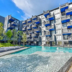 Отель The Deck Condo Patong Стандартный номер разные типы кроватей фото 15