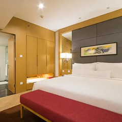 Отель Somerset Riverview Chengdu 4* Номер Делюкс с различными типами кроватей фото 2