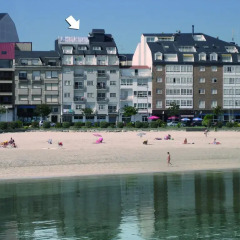 Отель Aptos Duerming Portonovo Pico пляж фото 2