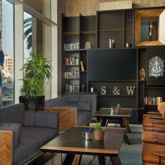 Отель Marriott Executive Apartments Dubai Creek ОАЭ, Дубай - 1 отзыв об отеле, цены и фото номеров - забронировать отель Marriott Executive Apartments Dubai Creek онлайн интерьер отеля