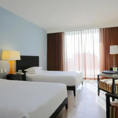 Отель Reflect Krystal Grand Cancun Улучшенный номер с разными типами кроватей фото 7