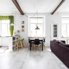 Гостиница Spacious Loft na Sovetskoy Апартаменты разные типы кроватей фото 18