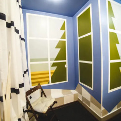 Art Hostel Contrast Стандартный номер с 2 отдельными кроватями (общая ванная комната)