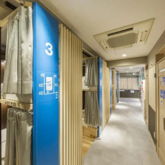 EAST57 ASAKUSABASHI - Hostel Кровать в мужском общем номере с двухъярусной кроватью фото 10