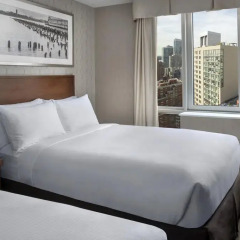 Отель DoubleTree by Hilton New York Times Square South 4* Стандартный номер с различными типами кроватей фото 11