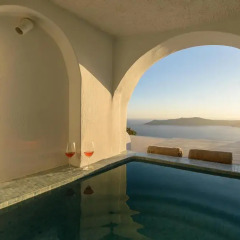 Отель Abyssanto Suites & Spa 4* Улучшенные апартаменты с различными типами кроватей фото 19