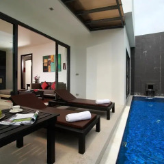 Отель Seastone Private Pool Villas 4* Вилла разные типы кроватей фото 5