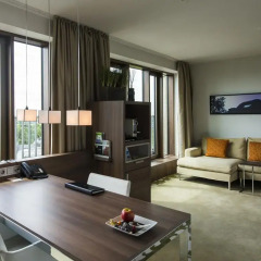 Отель Meliá Düsseldorf 4* Люкс разные типы кроватей фото 12