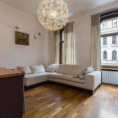 Апартаменты Apartment Na Petrogradke комната для гостей фото 3