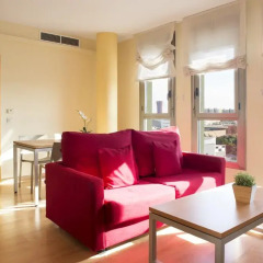 Отель Aura Park Fira Barcelona Апартаменты Премиум с различными типами кроватей фото 9