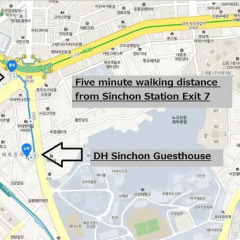 Отель D.H Sinchon Guesthouse Южная Корея, Сеул - отзывы, цены и фото номеров - забронировать отель D.H Sinchon Guesthouse онлайн городской автобус