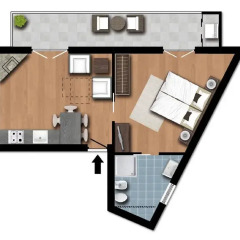 Отель Flatinrome Residence Fiera интерьер отеля