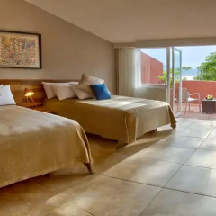Отель Las Brisas Huatulco 4* Улучшенный номер с различными типами кроватей фото 5