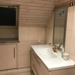 Отель Rundvejen Apartment with private garden Дания, Алборг - отзывы, цены и фото номеров - забронировать отель Rundvejen Apartment with private garden онлайн ванная