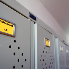 Хостел Online Кровать в общем номере с двухъярусной кроватью фото 27