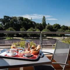 Отель Crowne Plaza Lyon - Cite Internationale Франция, Лион - 1 отзыв об отеле, цены и фото номеров - забронировать отель Crowne Plaza Lyon - Cite Internationale онлайн балкон