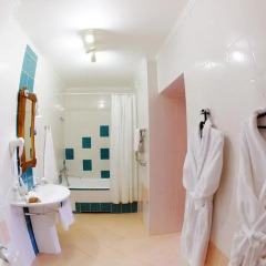 Гостиница Золотой пляж 3* Семейный номер Делюкс с двуспальной кроватью фото 4