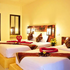 Отель Lanta Pearl Beach Resort 3* Бунгало с различными типами кроватей фото 17