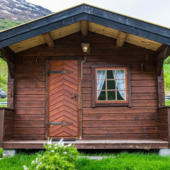 Отель Nesset Fjordcamping Стандартный номер с двуспальной кроватью (общая ванная комната) фото 4