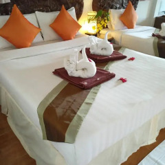 Отель Lanta Manda Resort 3* Улучшенное бунгало с различными типами кроватей фото 5