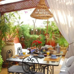 Отель Riad La Terrasse Des Oliviers питание