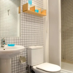 Отель Avenida Apartments Ripoll WHITE Испания, Барселона - отзывы, цены и фото номеров - забронировать отель Avenida Apartments Ripoll WHITE онлайн ванная