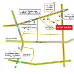 Отель Seoul Dalbit Dongdaemun Guesthouse городской автобус