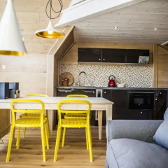 Отель Domki KarpielÓwka Luxury Chalet Косцелиско в номере