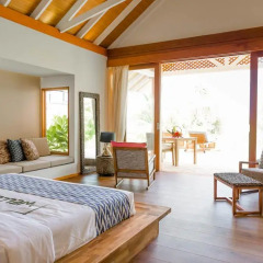 Отель Kudafushi Resort and Spa 5* Вилла с различными типами кроватей фото 12